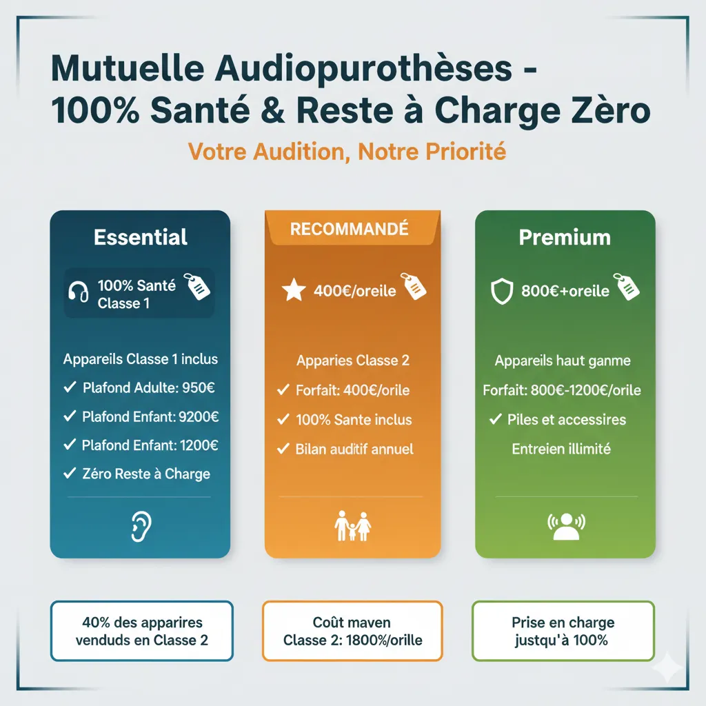Mutuelle Audioprothèses - 100% Santé & Reste à Charge Zéro